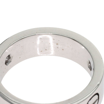 CARTIER love ring 3P Diamond #50 Ring K18 White Gold Ladies [Used]