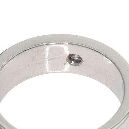 CARTIER love ring 3P Diamond #50 Ring K18 White Gold Ladies [Used]