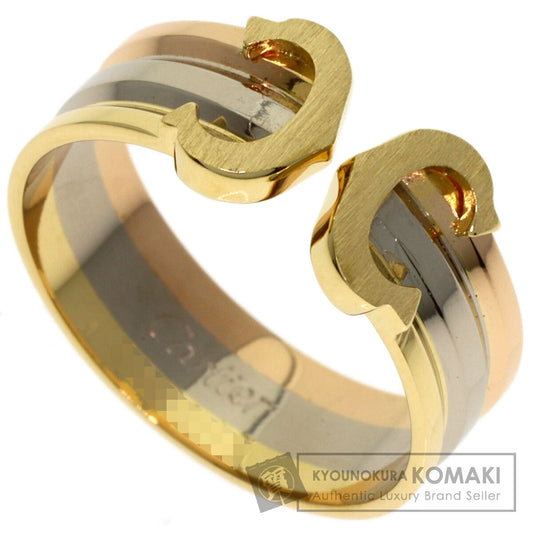 CARTIER 2C Ring SM #50 Ring K18 Yellow Gold K18 White GoldLadies [Used]