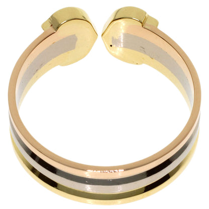 CARTIER 2C Ring SM #50 Ring K18 Yellow Gold K18 White GoldLadies [Used]
