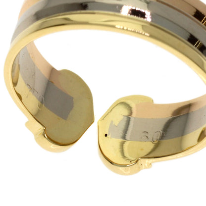 CARTIER 2C Ring SM #50 Ring K18 Yellow Gold K18 White GoldLadies [Used]