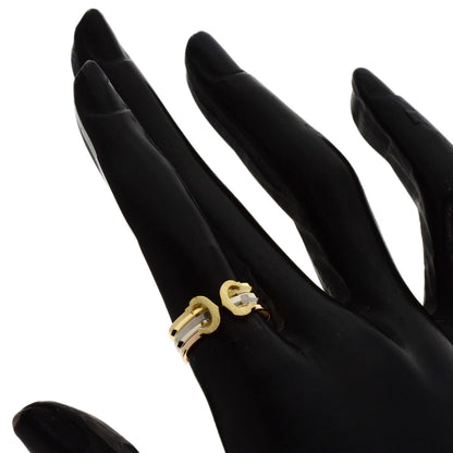 CARTIER 2C Ring SM #50 Ring K18 Yellow Gold K18 White GoldLadies [Used]