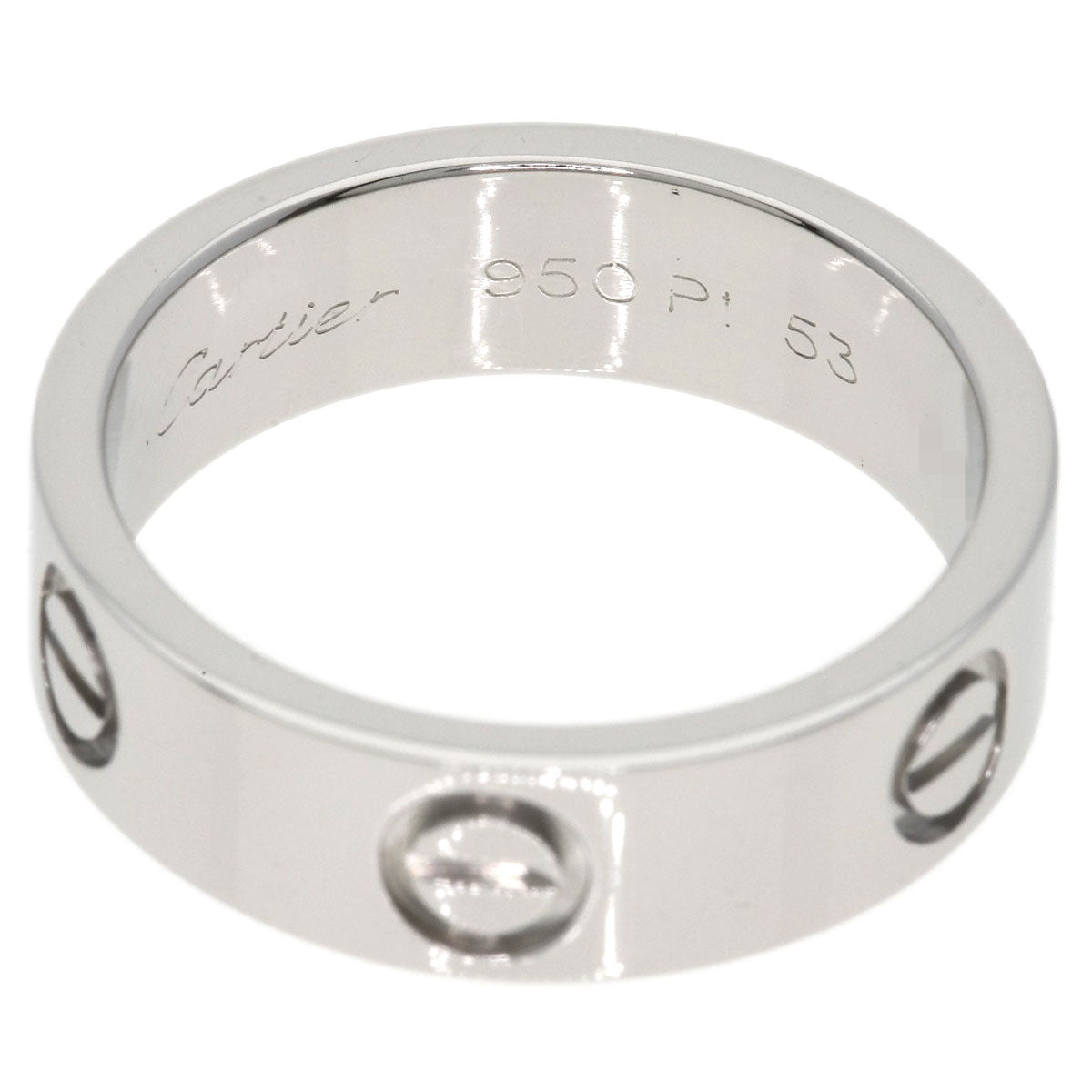 CARTIER love ring #53 Ring Platinum PT950 Ladies [Used]