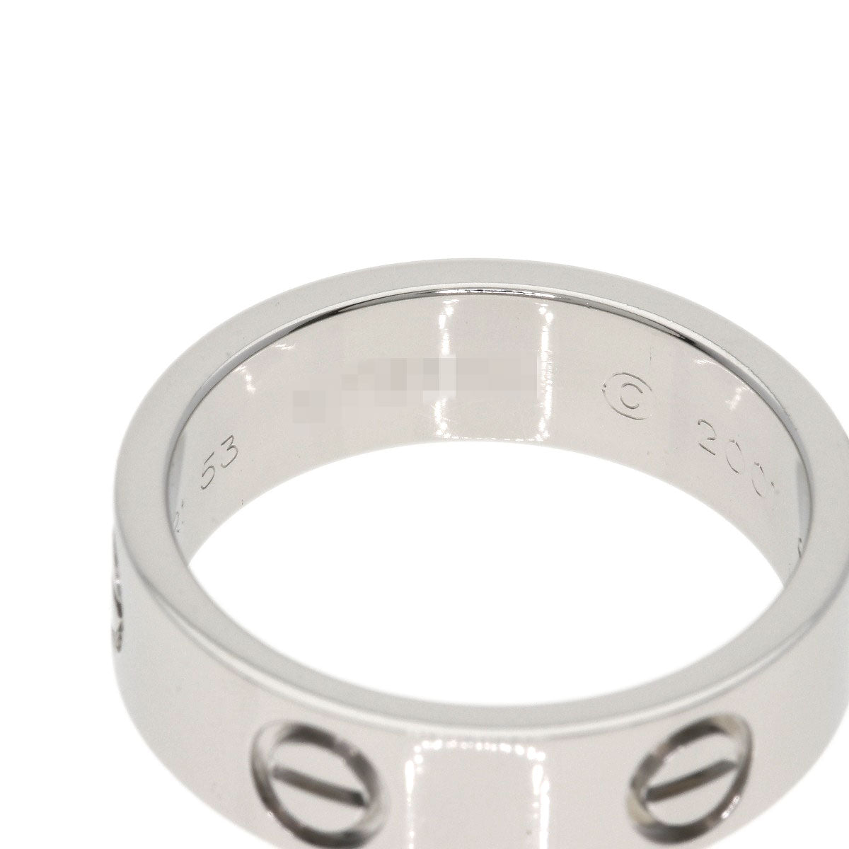 CARTIER love ring #53 Ring Platinum PT950 Ladies [Used]