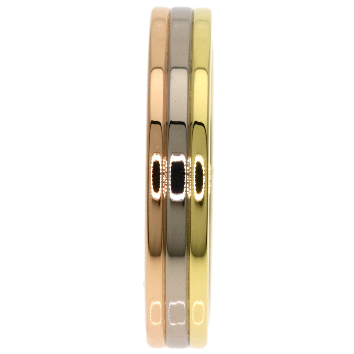 CARTIER Three colors # 49 Ring K18 Yellow Gold K18 White GoldLadies [Used]