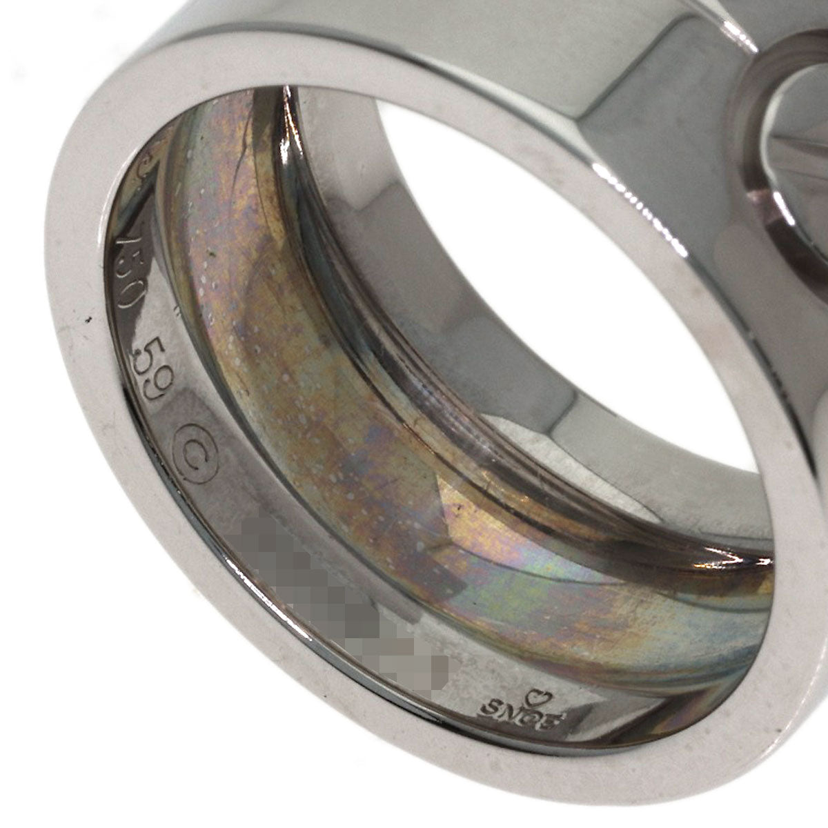 CARTIER High Love Ring #59 Ring K18 White Gold Ladies [Used]