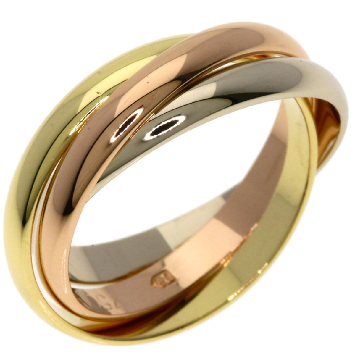 CARTIER Trinity SM #49 Ring K18 Yellow Gold K18 White GoldLadies [Used]