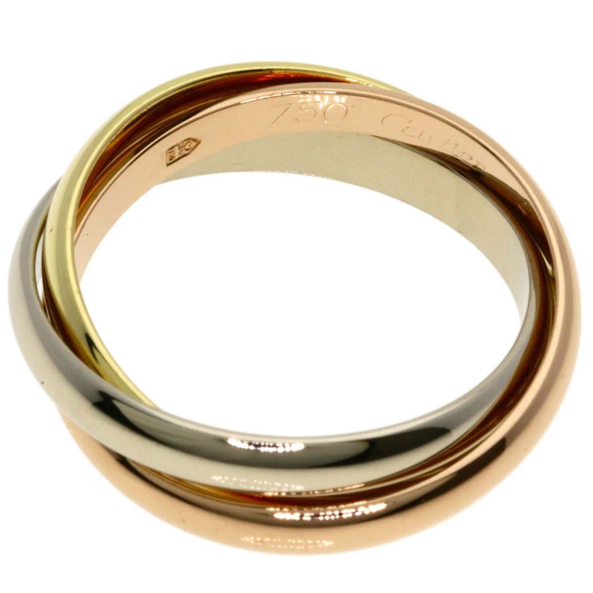 CARTIER Trinity SM #49 Ring K18 Yellow Gold K18 White GoldLadies [Used]