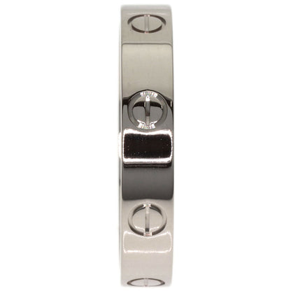 CARTIER mini love ring #60 Ring K18 White Gold Ladies [Used]