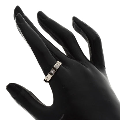 CARTIER mini love ring #60 Ring K18 White Gold Ladies [Used]