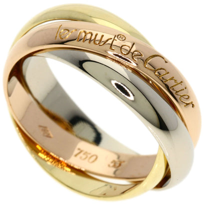 CARTIER Trinity #53 Ring K18 Yellow Gold 18K Pink GoldLadies [Used]