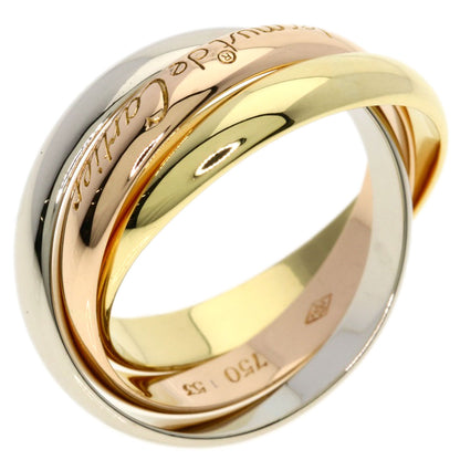 CARTIER Trinity #53 Ring K18 Yellow Gold 18K Pink GoldLadies [Used]