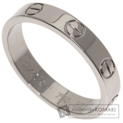 CARTIER Mini love ring # 52 Ring K18 White Gold Ladies [Used]