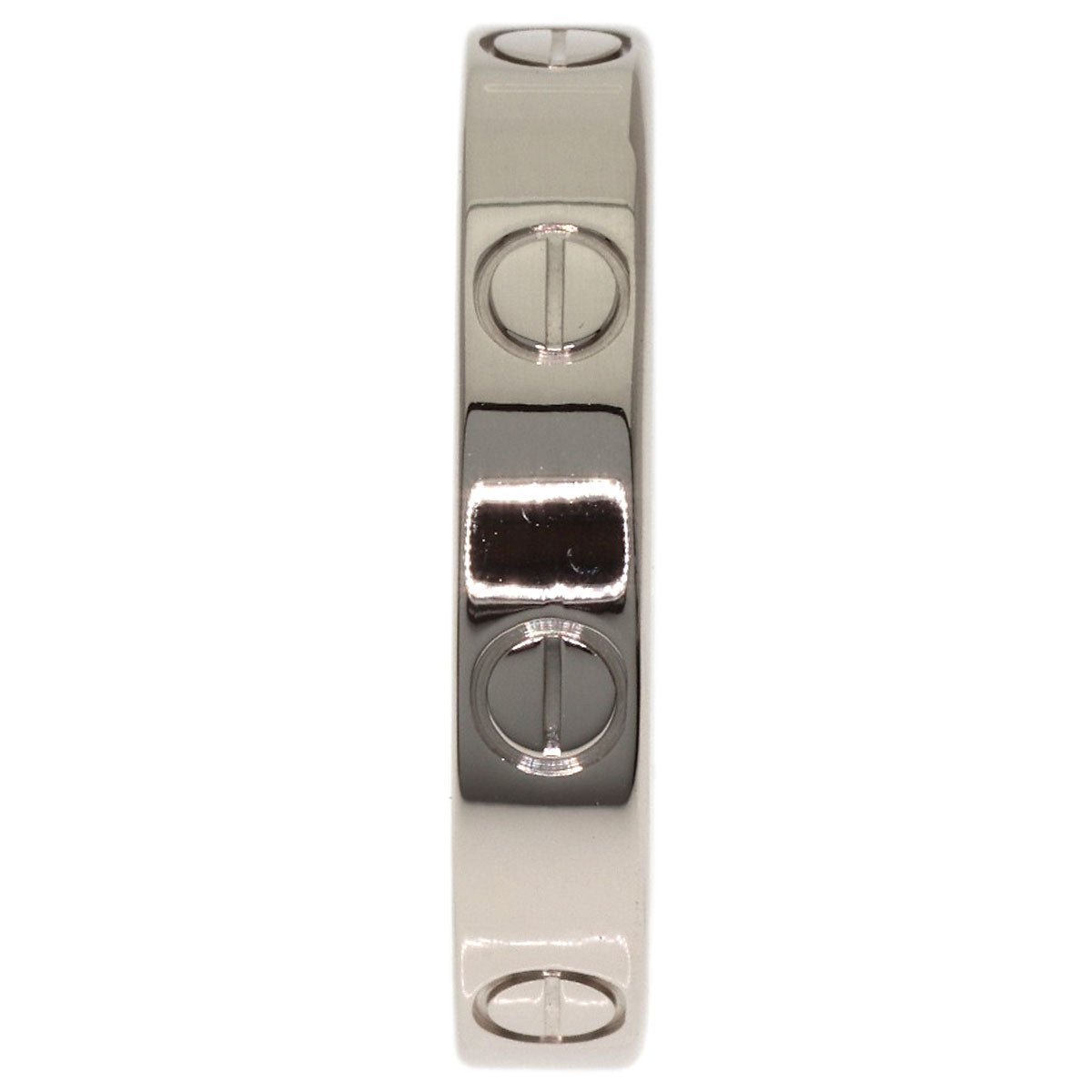 CARTIER Mini love ring # 52 Ring K18 White Gold Ladies [Used]