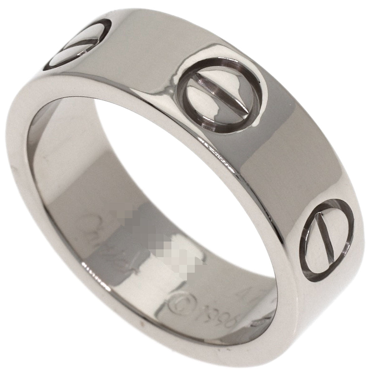 CARTIER love ring #47 Ring K18 White Gold Ladies [Used]