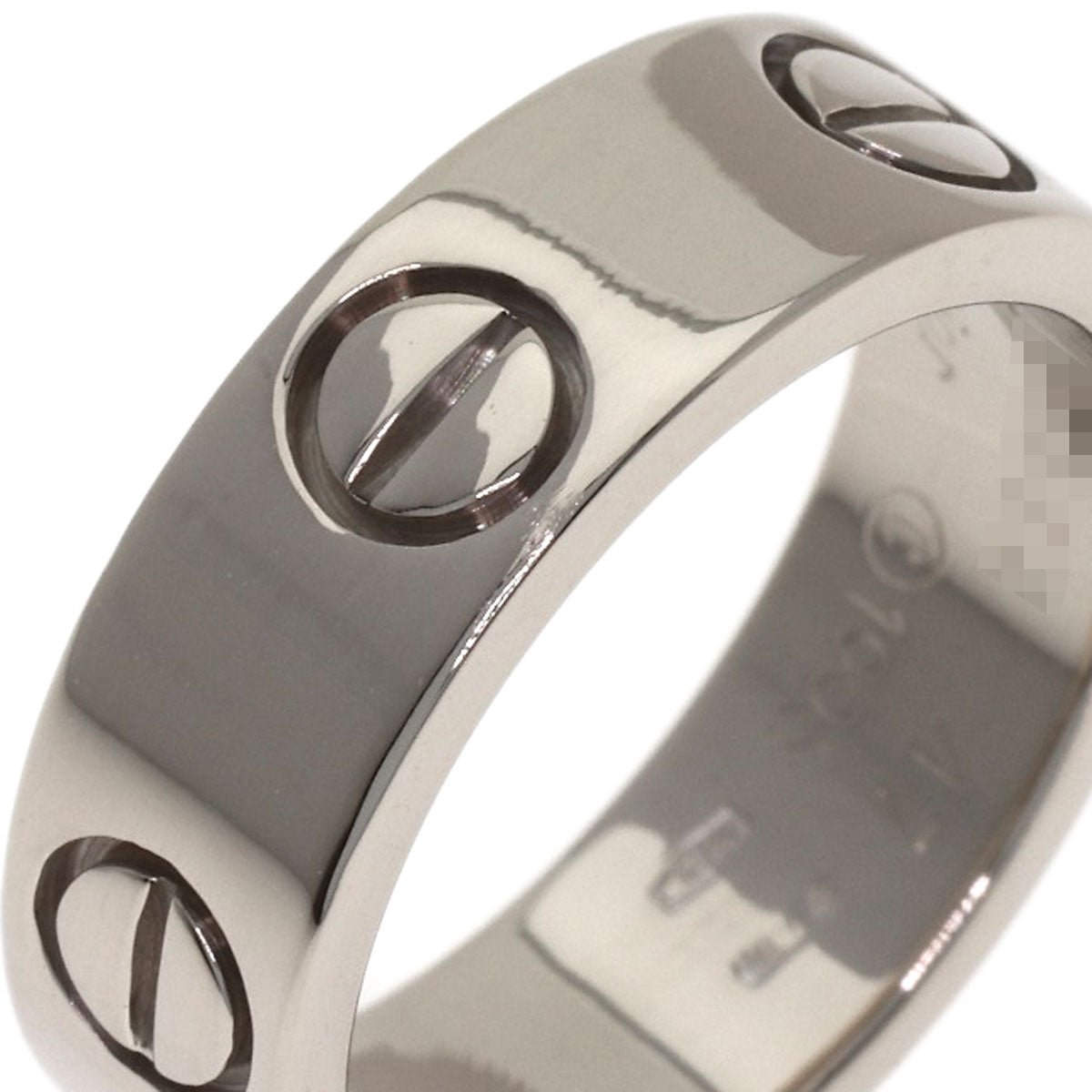 CARTIER love ring #47 Ring K18 White Gold Ladies [Used]