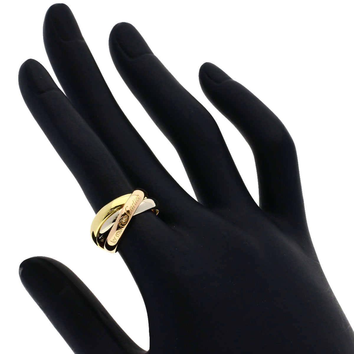 CARTIER Trinity #50 Ring K18 Yellow Gold 18K Pink GoldLadies [Used]