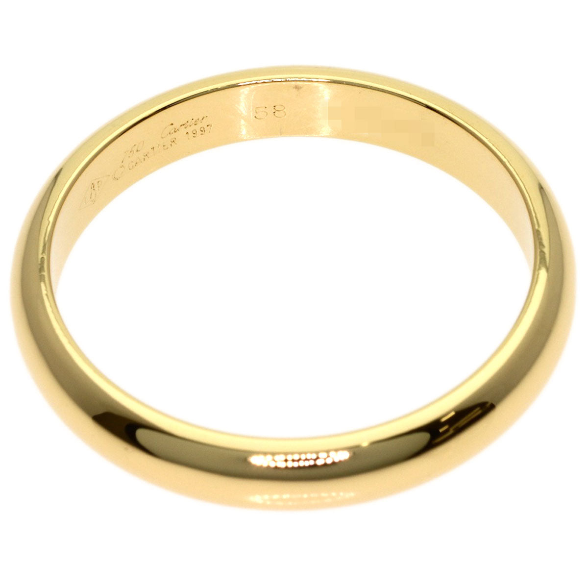 CARTIER Wedding #58 Ring K18 Yellow Gold Ladies [Used]