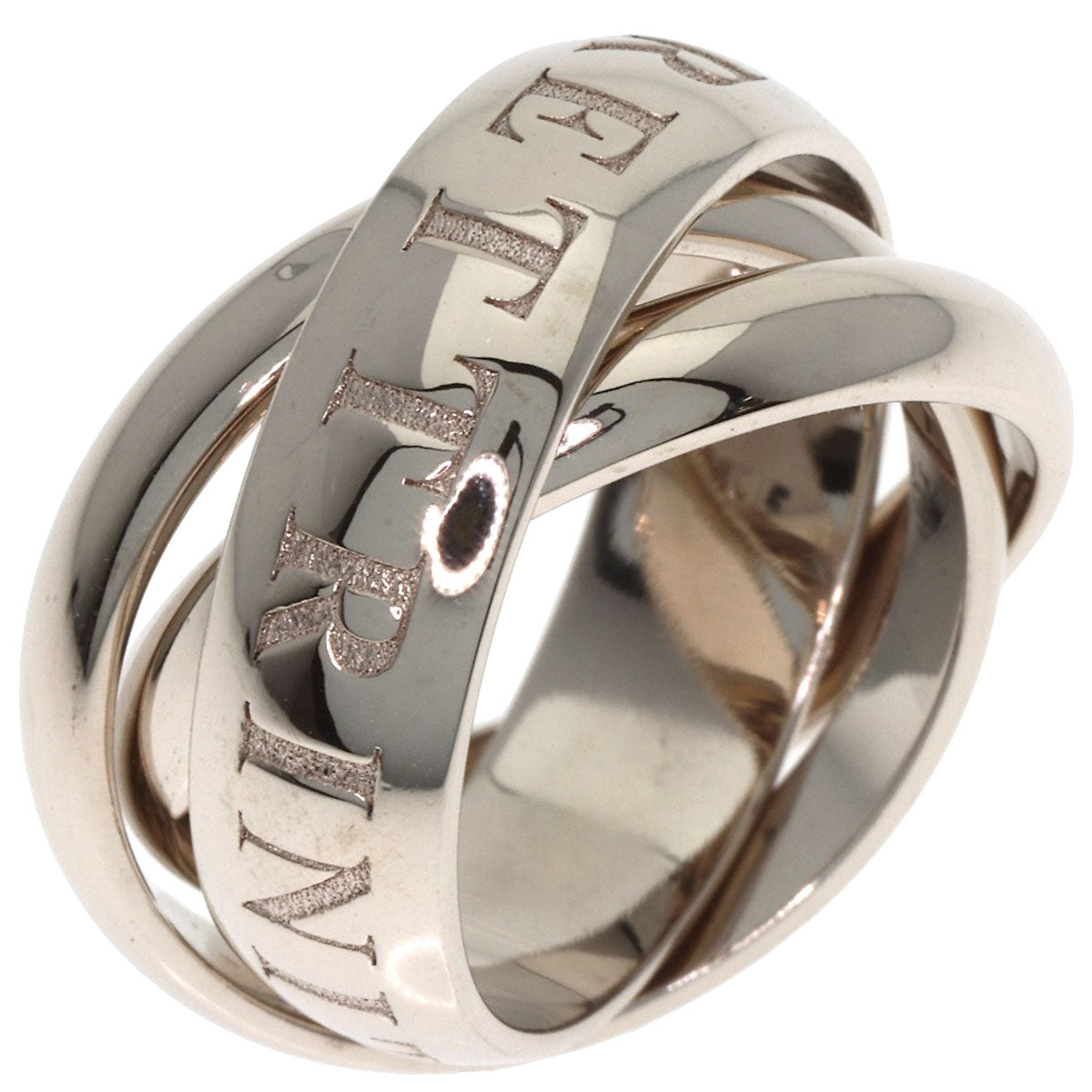 CARTIER Trinity 1998 Christmas Limited Edition #46 Ring K18 White Gold Ladies [Used]