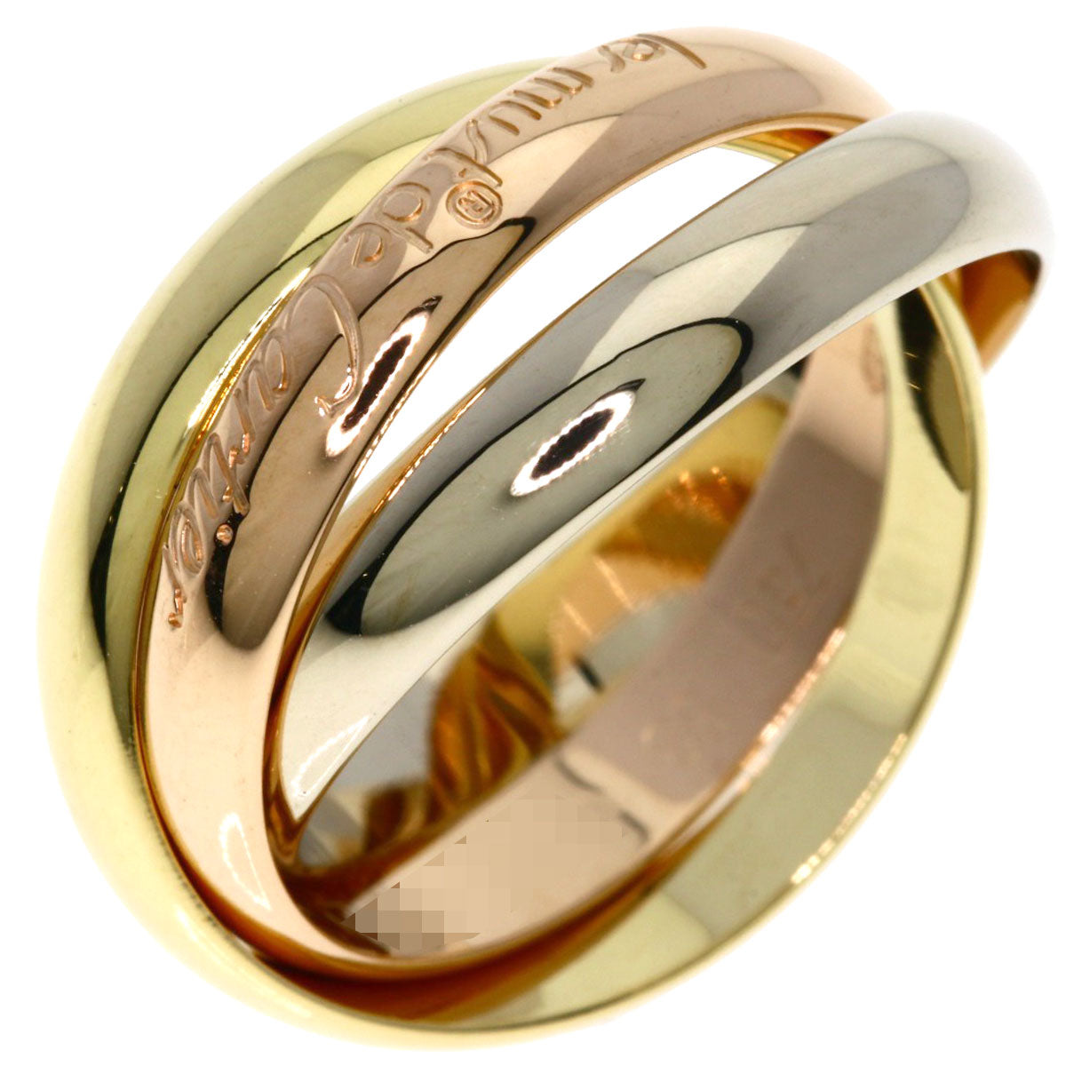 CARTIER Trinity #53 Ring K18 Yellow Gold 18K Pink GoldLadies [Used]
