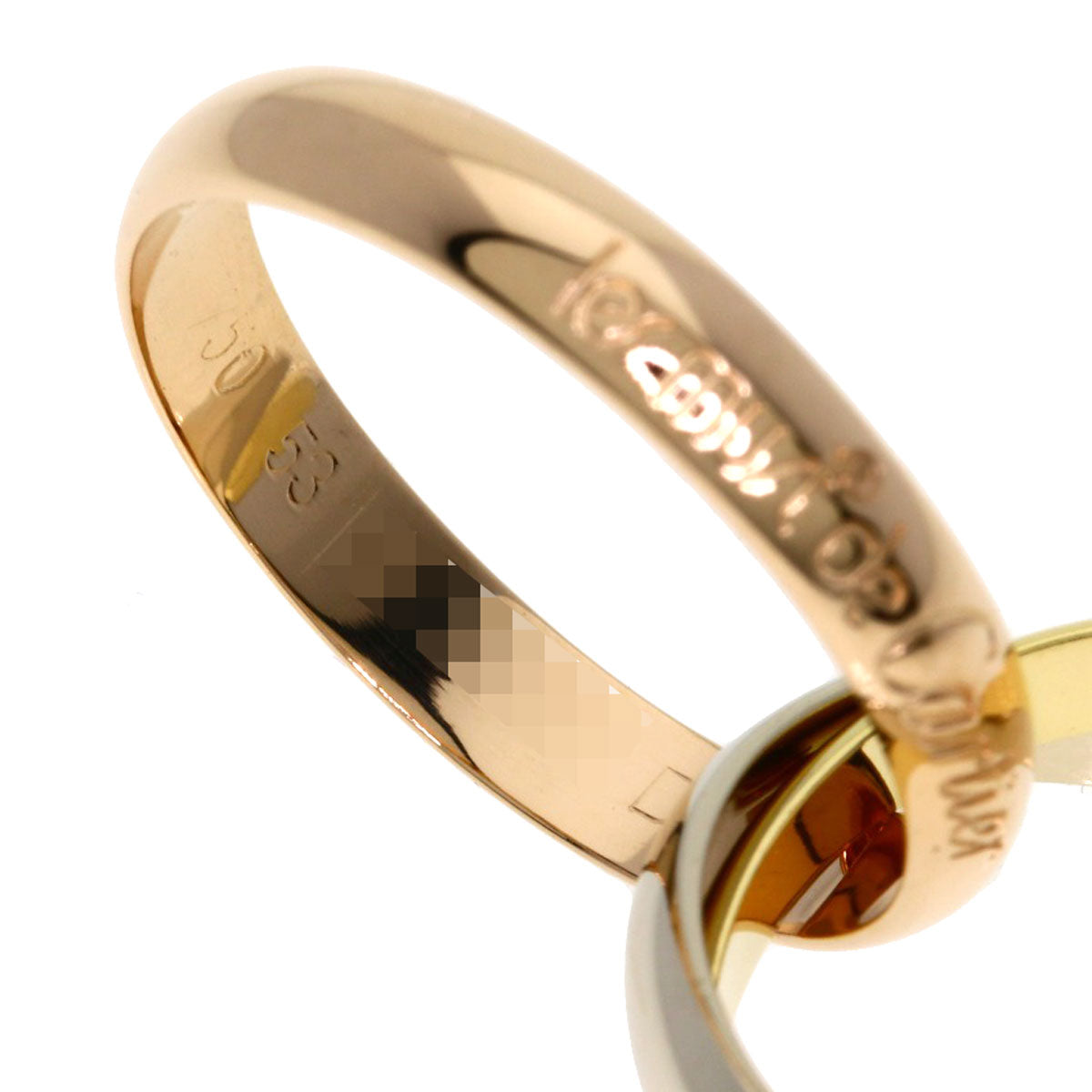 CARTIER Trinity #53 Ring K18 Yellow Gold 18K Pink GoldLadies [Used]