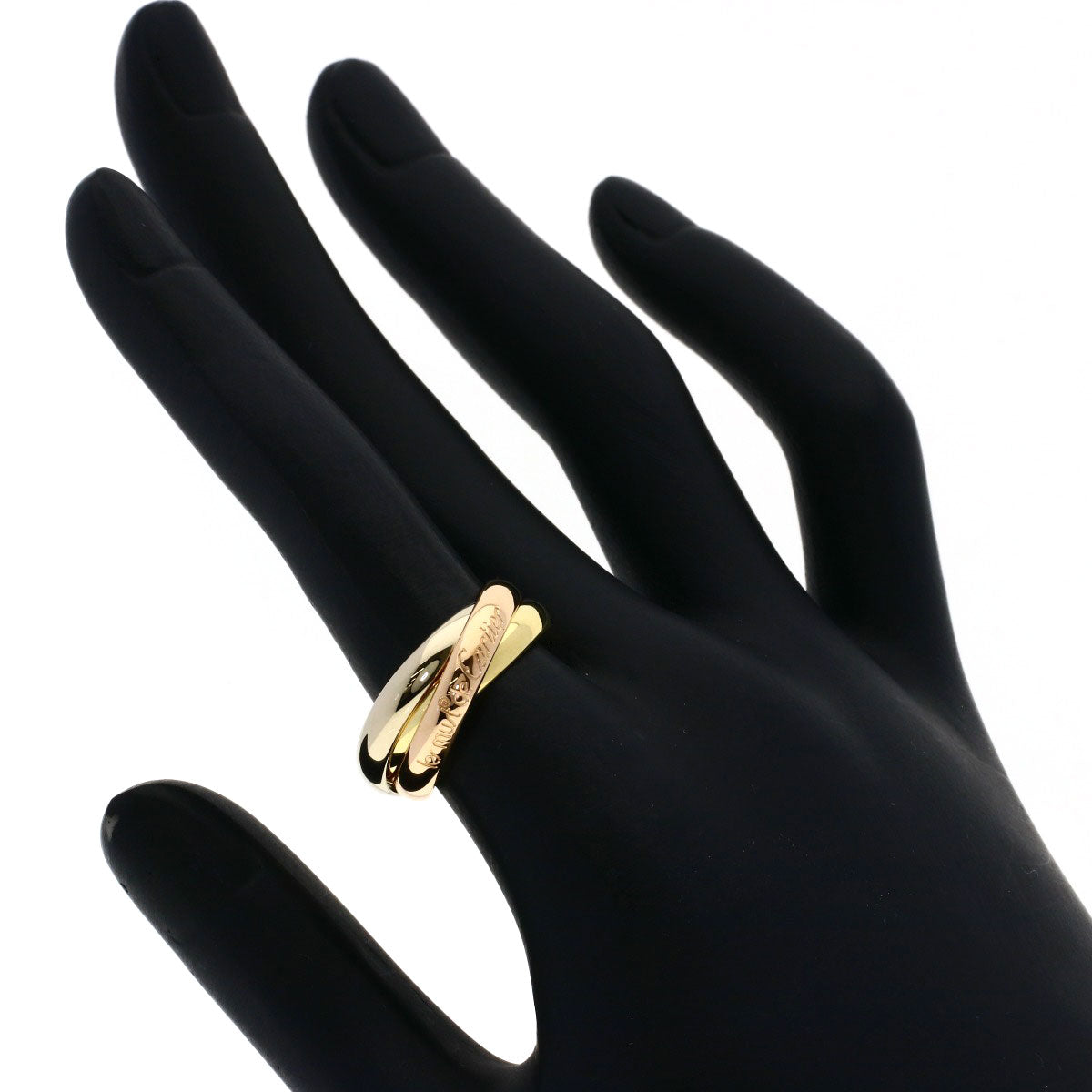 CARTIER Trinity #53 Ring K18 Yellow Gold 18K Pink GoldLadies [Used]