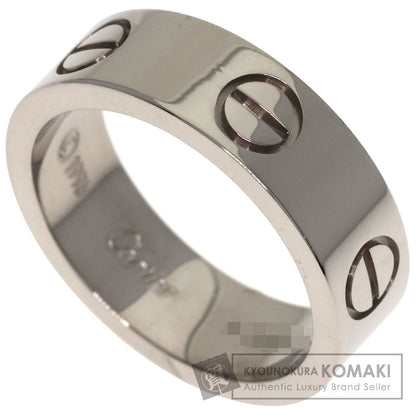 CARTIER love ring #50 Ring K18 White Gold Ladies [Used]