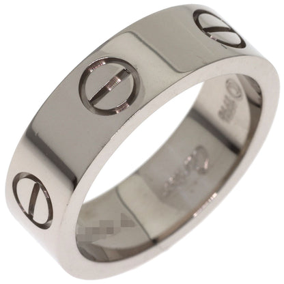 CARTIER love ring #50 Ring K18 White Gold Ladies [Used]