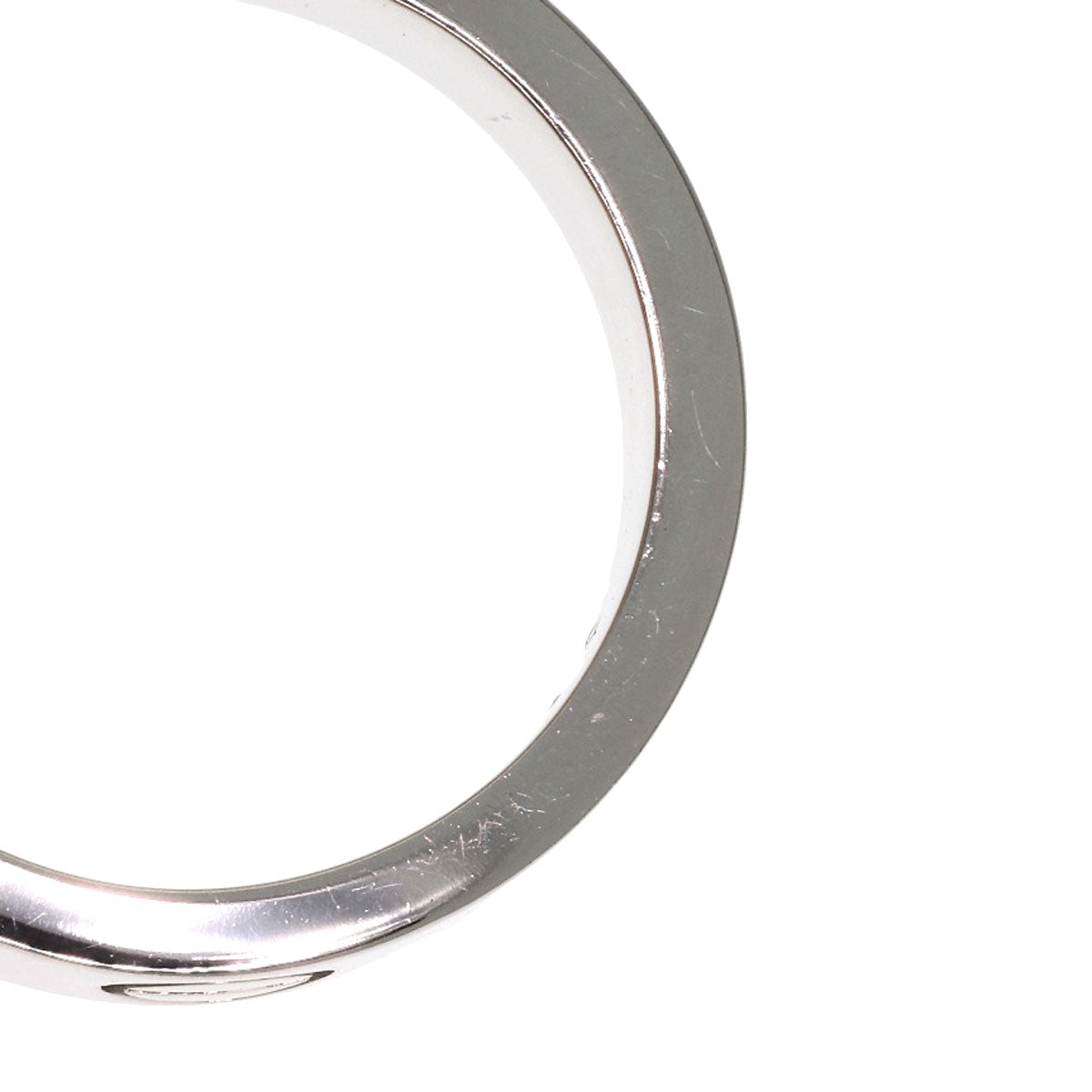 CARTIER love ring #50 Ring K18 White Gold Ladies [Used]