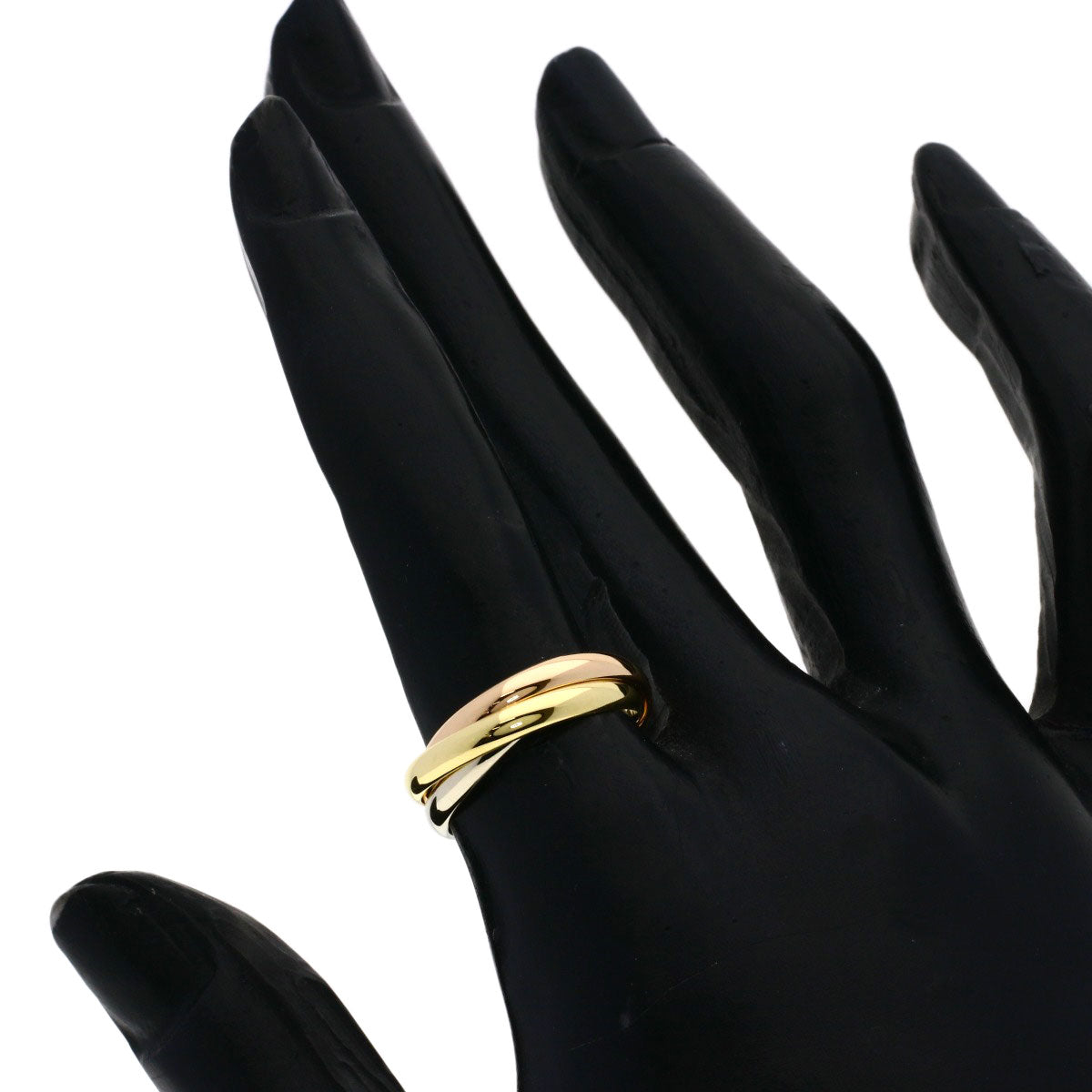 CARTIER Trinity SM #50 Ring K18 Yellow Gold K18 White GoldLadies [Used]