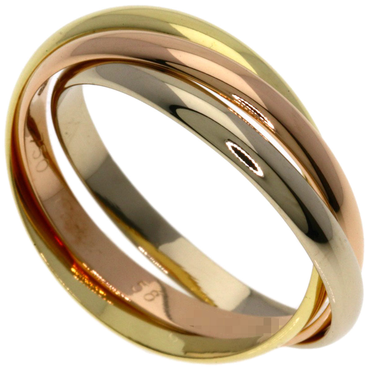 CARTIER Trinity SM #58 Ring K18 Yellow Gold K18 White GoldLadies [Used]