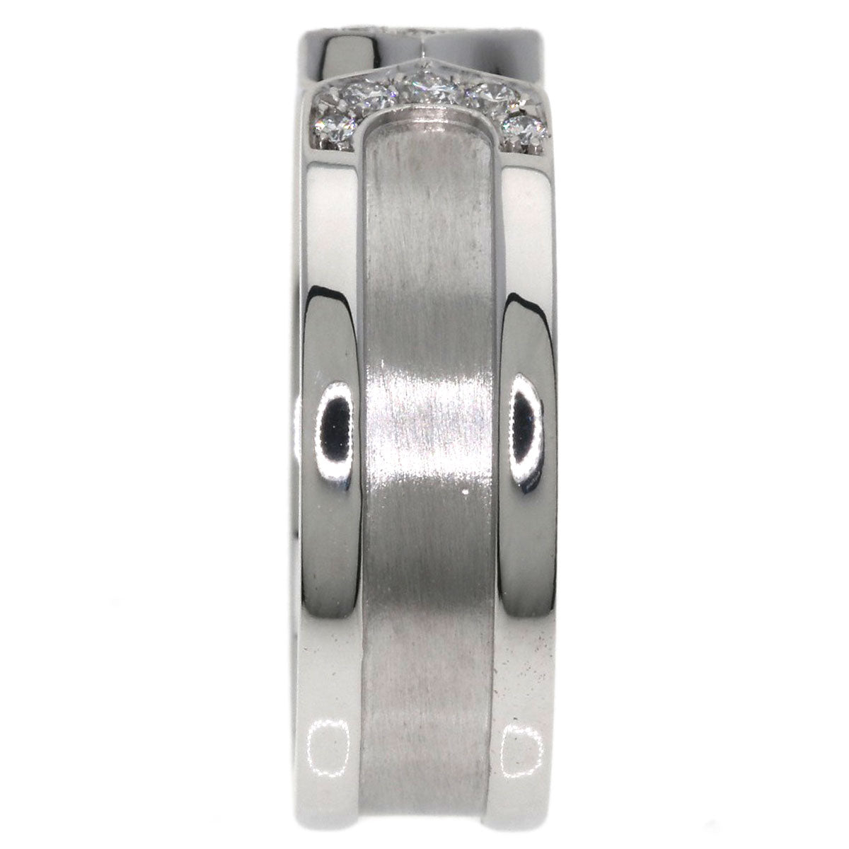 CARTIER C2 Ring Diamond SM #54 Ring K18 White Gold Ladies [Used]