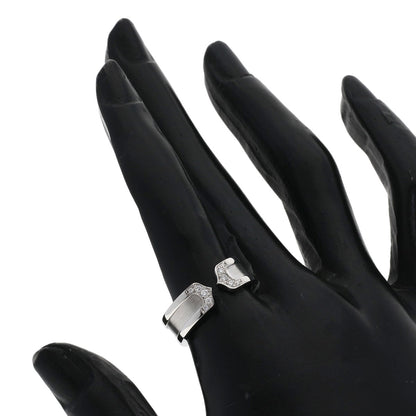 CARTIER C2 Ring Diamond SM #54 Ring K18 White Gold Ladies [Used]