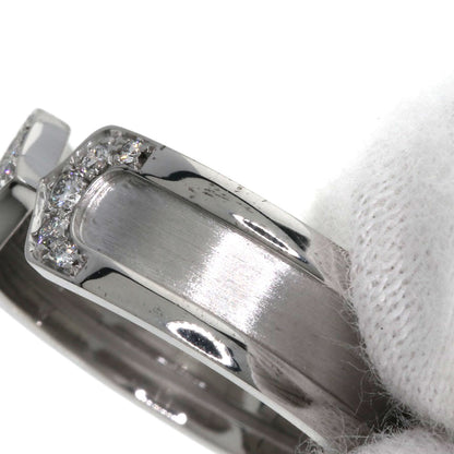 CARTIER C2 Ring Diamond SM #54 Ring K18 White Gold Ladies [Used]