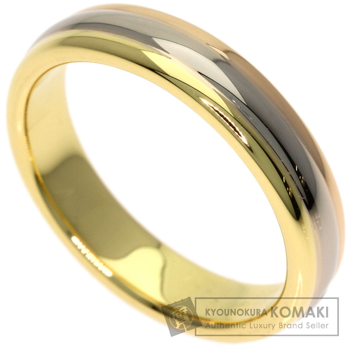 CARTIER 3 colors #54 Ring K18 Yellow Gold 18K Pink GoldLadies [Used]