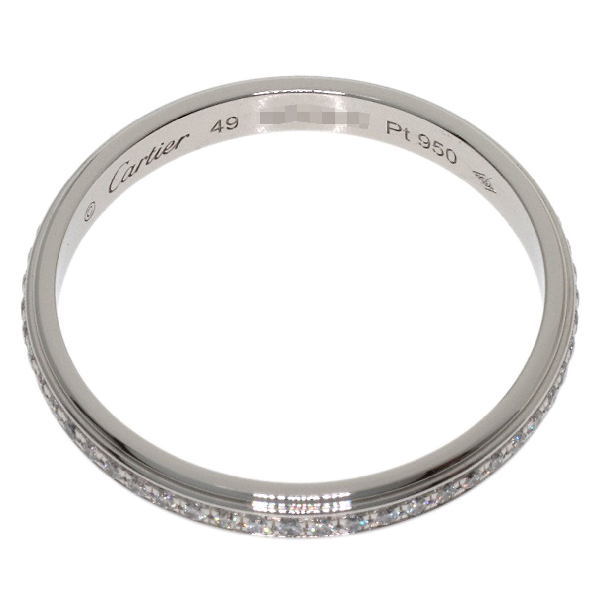 CARTIER Damour Full Eternity Diamond #49 Ring Platinum PT950 Ladies [Used]