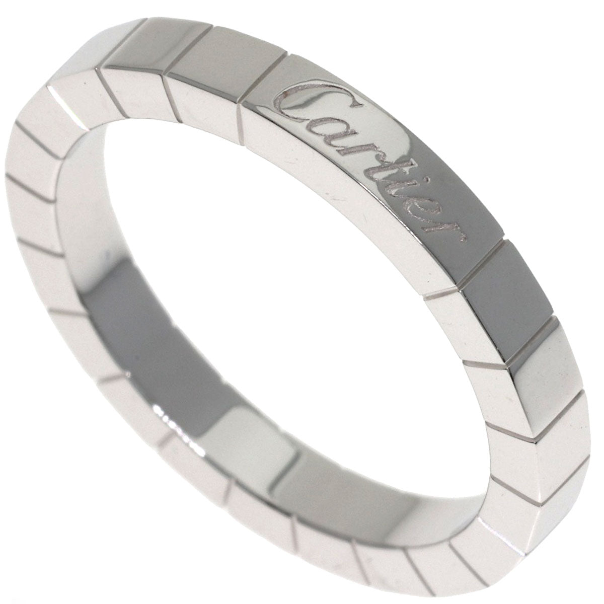 CARTIER Lanier # 58 Ring K18 White Gold Ladies [Used]