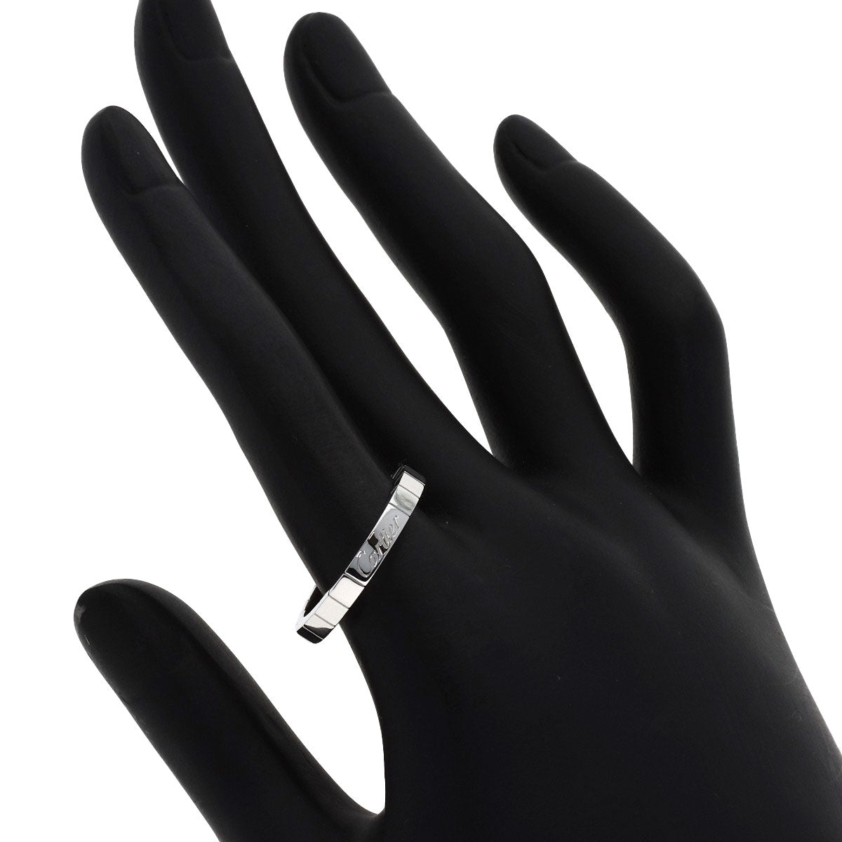 CARTIER Lanier # 58 Ring K18 White Gold Ladies [Used]