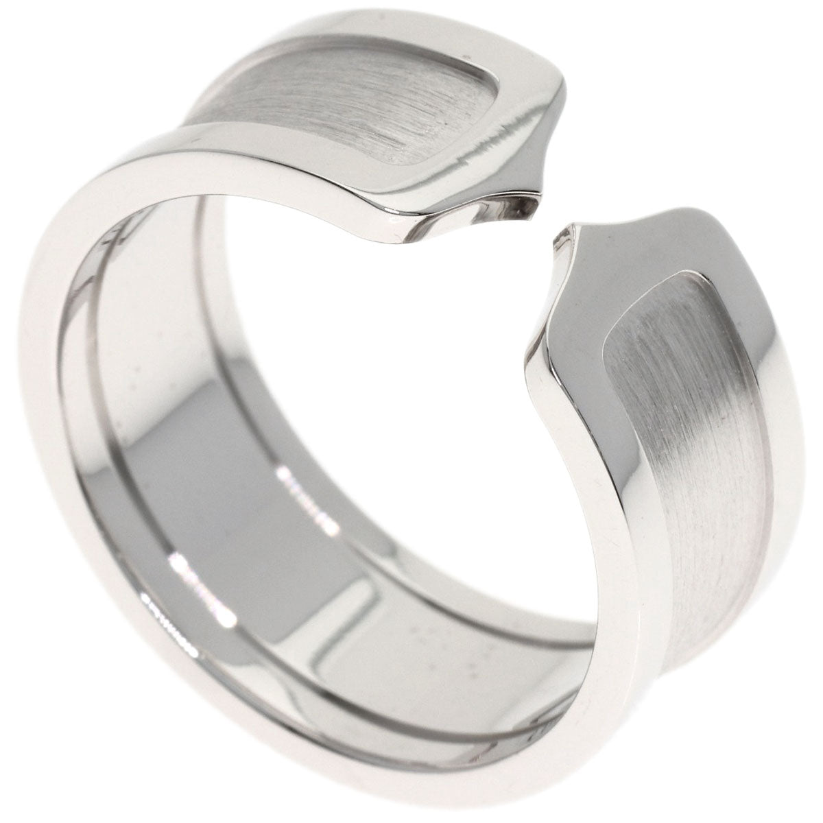 CARTIER C2 Ring LM #67 Ring K18 White Gold Ladies [Used]
