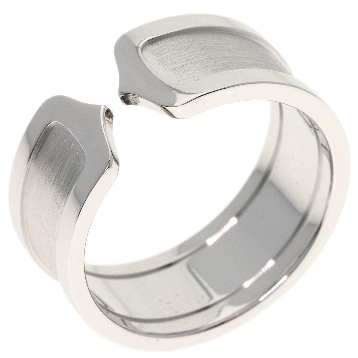 CARTIER C2 Ring LM #67 Ring K18 White Gold Ladies [Used]