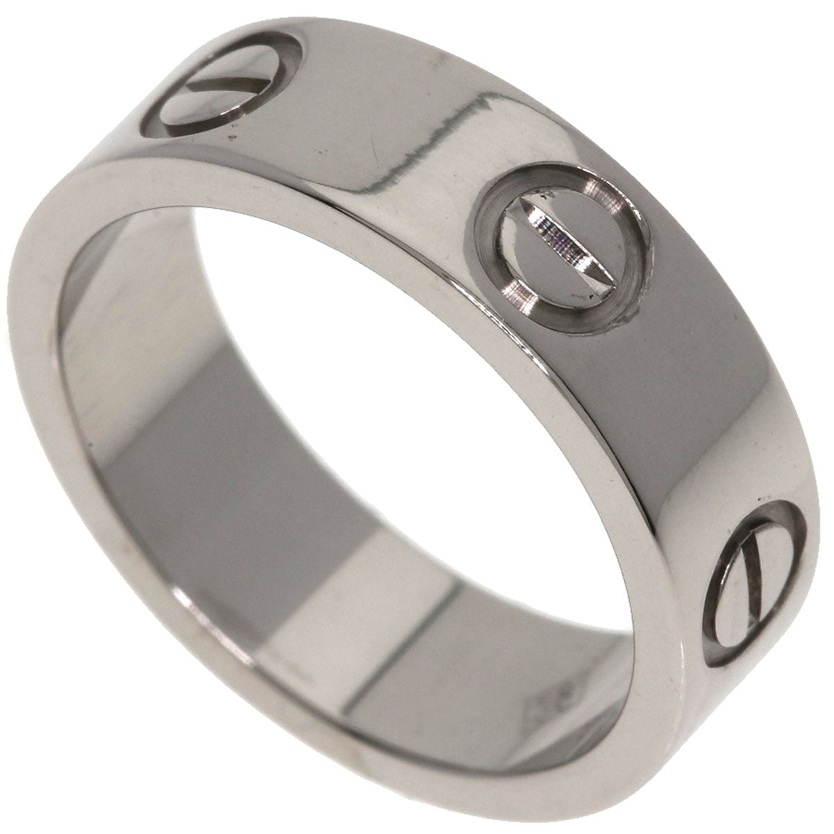 CARTIER love ring #49 Ring K18 White Gold Ladies [Used]