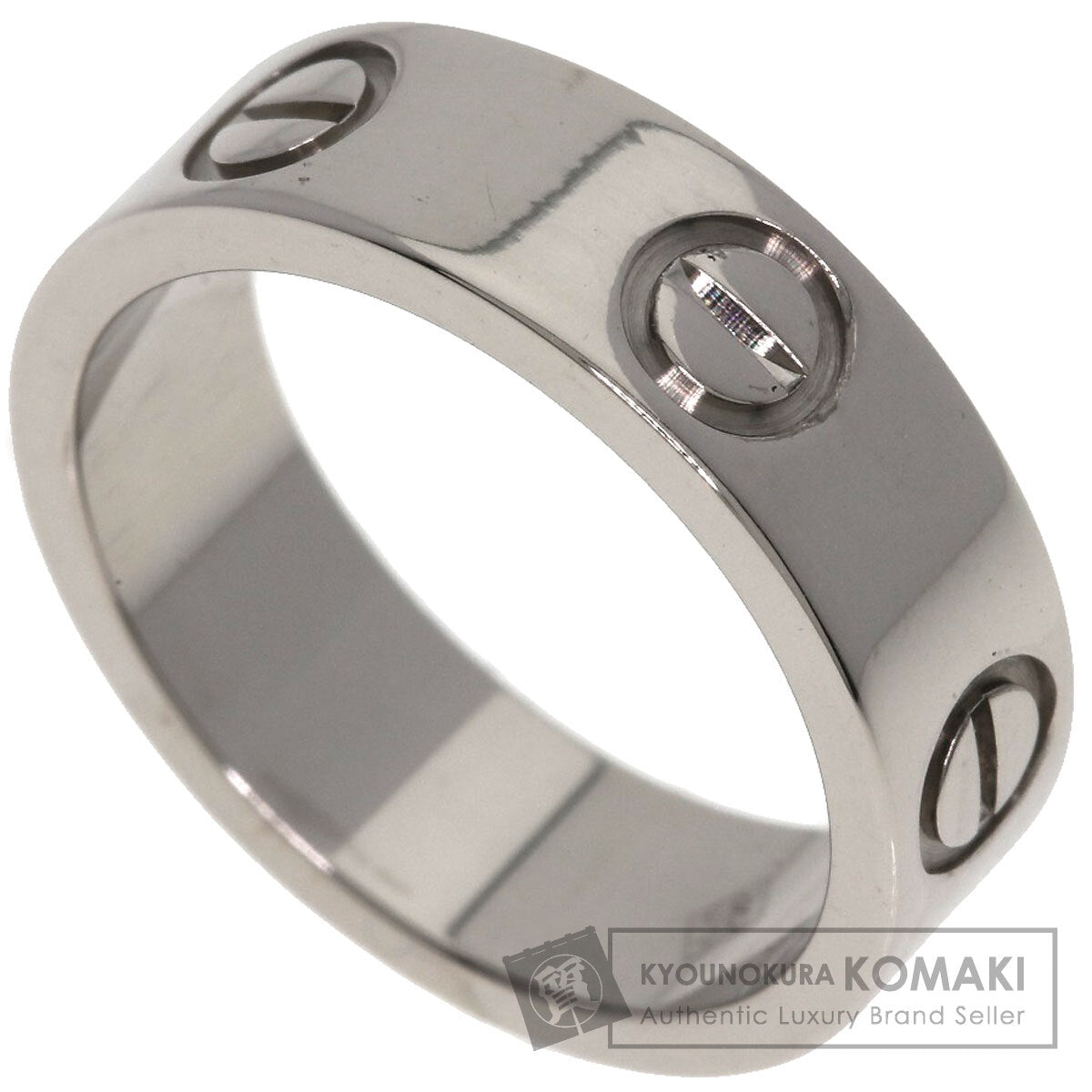 CARTIER love ring #49 Ring K18 White Gold Ladies [Used]