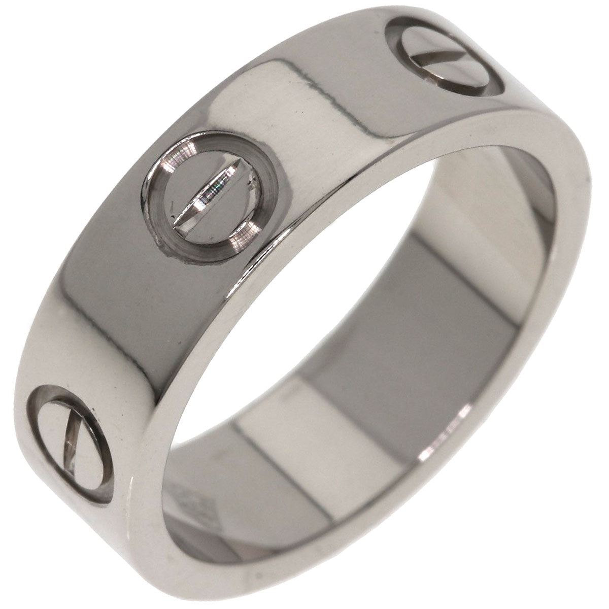 CARTIER love ring #49 Ring K18 White Gold Ladies [Used]