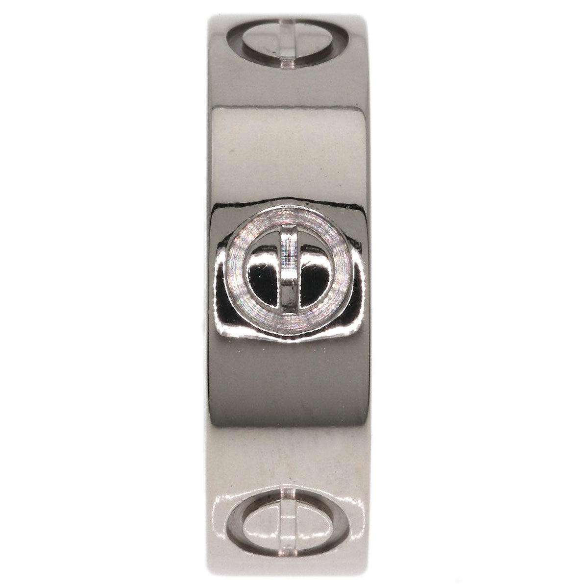 CARTIER love ring #49 Ring K18 White Gold Ladies [Used]