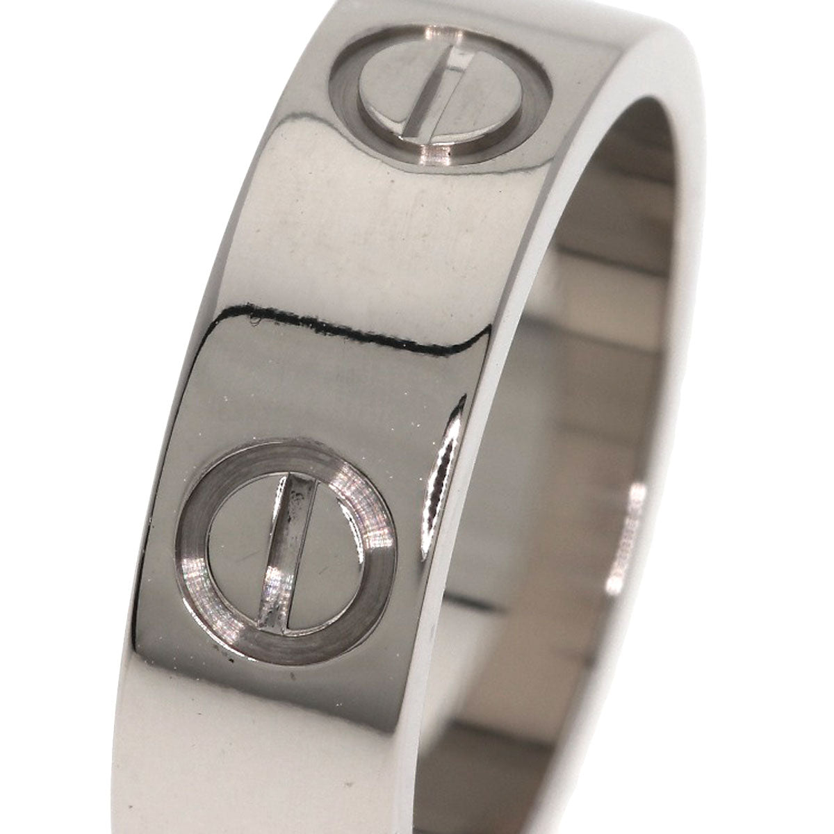 CARTIER love ring #49 Ring K18 White Gold Ladies [Used]