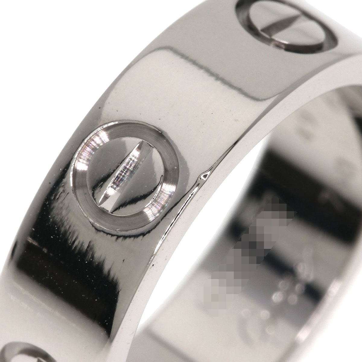 CARTIER love ring #49 Ring K18 White Gold Ladies [Used]