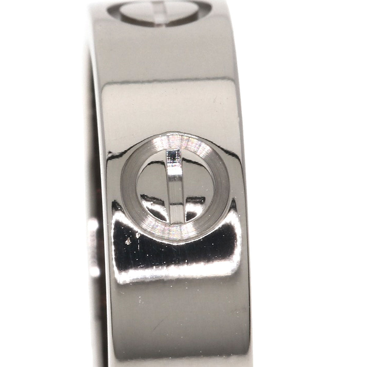 CARTIER love ring #49 Ring K18 White Gold Ladies [Used]