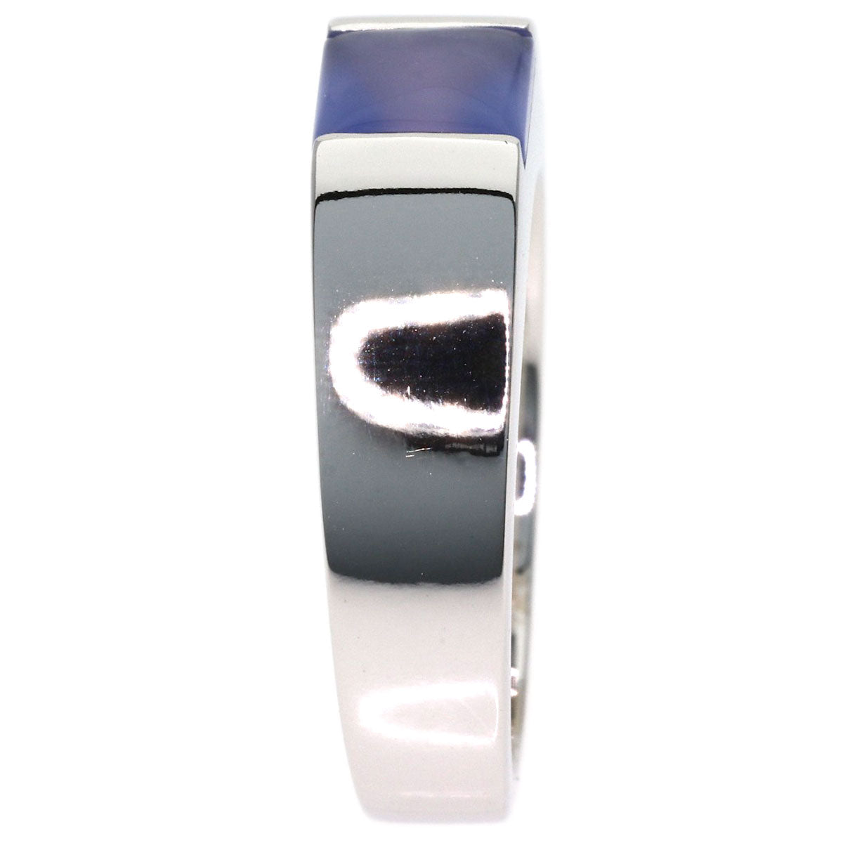 CARTIER Tank Ring Chalcedony #51 Ring K18 White Gold Ladies [Used]