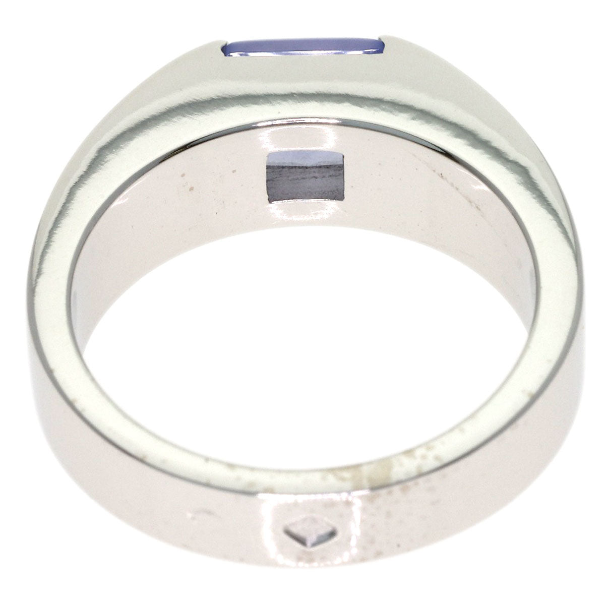 CARTIER Tank Ring Chalcedony #51 Ring K18 White Gold Ladies [Used]