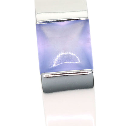 CARTIER Tank Ring Chalcedony #51 Ring K18 White Gold Ladies [Used]